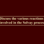 Discuss the various reactions involved in the Solvay process